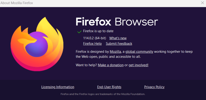 Screenshot of the 