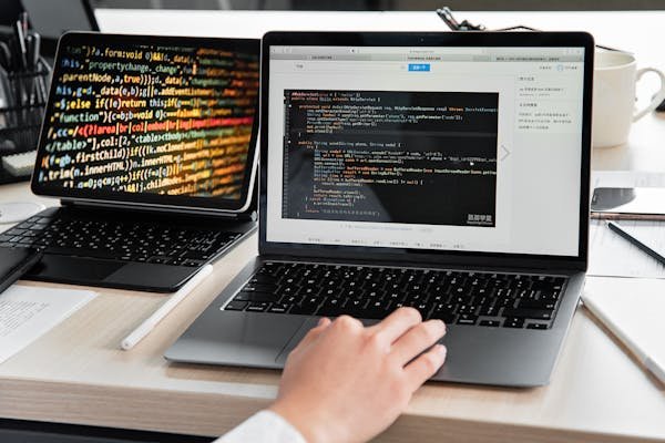 Image of a laptop representing rpa robotic process automation